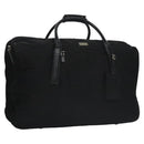 GUCCI Boston Bag Nylon Schwarz Silber 012 0393 12 001553 Auth ac3569-1