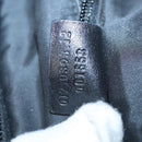 GUCCI Boston Bag Nylon Schwarz Silber 012 0393 12 001553 Auth ac3569-12