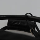 GUCCI Boston Bag Nylon Black Silver 012 0393 12 001553 Auth ac3569-14