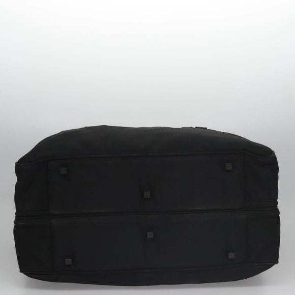 GUCCI Boston Bag Nylon Black Silver 012 0393 12 001553 Auth ac3569