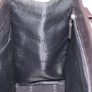 BURBERRY Nova Check Hand Bag Nylon Leather Beige Silver Auth ac3586-18