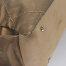 CHANEL Paris Biarritz MM Tote Bag Coated Canvas Gold Tone Silver CC Auth ac3593-17