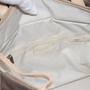 CHANEL Paris Biarritz MM Tote Bag Coated Canvas Gold Tone Silver CC Auth ac3593-23