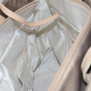 CHANEL Paris Biarritz MM Tote Bag Coated Canvas Gold Tone Silver CC Auth ac3593-26