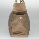 CHANEL Paris Biarritz MM Tote Bag Coated Canvas Gold Tone Silver CC Auth ac3593-3