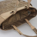 CHANEL Paris Biarritz MM Tote Bag Coated Canvas Gold Tone Silver CC Auth ac3593-7