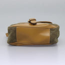 GUCCI GG Canvas Shoulder Bag Beige Gold Auth ac3606-5