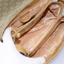 GUCCI GG Canvas Shoulder Bag Beige Gold Auth ac3606-10