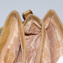 GUCCI GG Canvas Shoulder Bag Beige Gold Auth ac3606-22