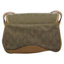 GUCCI GG Canvas Shoulder Bag Beige Gold Auth ac3606-2