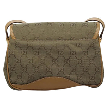 GUCCI GG Canvas Shoulder Bag Beige Gold Auth ac3606 - 0
