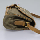 GUCCI GG Canvas Shoulder Bag Beige Gold Auth ac3606-4