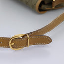 GUCCI GG Canvas Shoulder Bag Beige Gold Auth ac3606-14