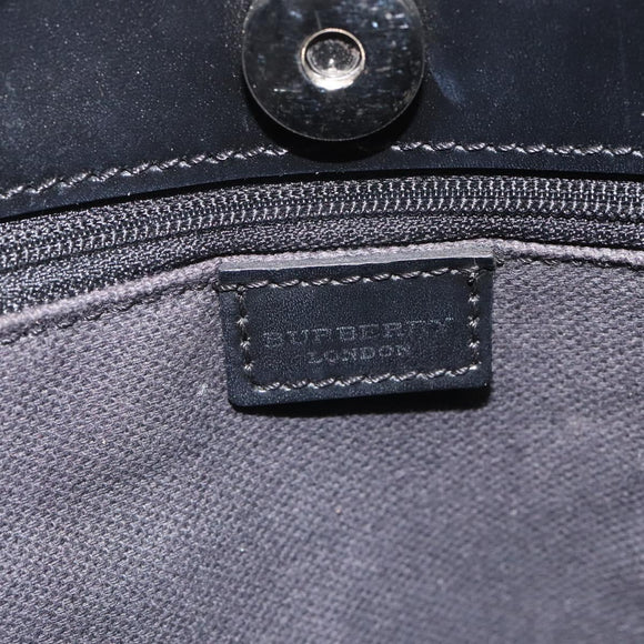 BURBERRY Nova Check Hand Bag PVC Beige Auth ac3609