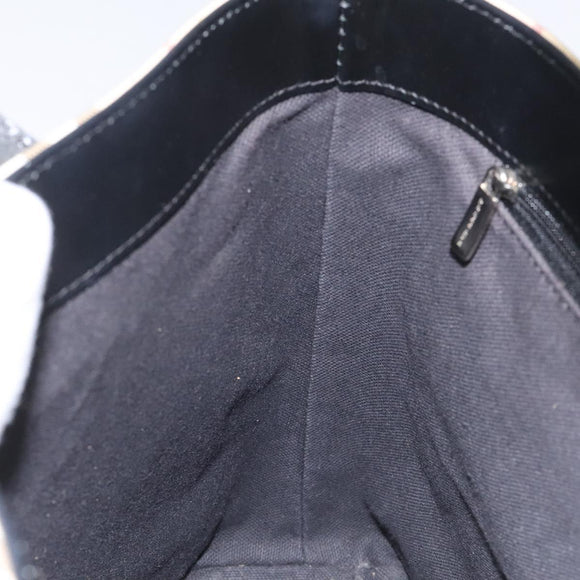 BURBERRY Nova Check Hand Bag PVC Beige Auth ac3609