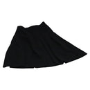 CHANEL Skirt Cotton Black CC Auth ac3620-1
