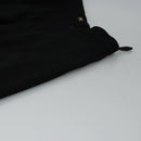CHANEL Skirt Cotton Black CC Auth ac3620-12