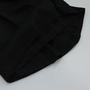 CHANEL Skirt Cotton Black CC Auth ac3620-16
