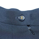 CHANEL Skirt Cotton Black CC Auth ac3620-19