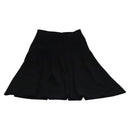 CHANEL Skirt Cotton Black CC Auth ac3620-2