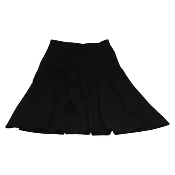 CHANEL Skirt Cotton Black CC Auth ac3620 - 0
