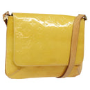 LOUIS VUITTON Monogram Vernis Thompson Street Bag Yellow M91071 LV Auth ac3631-1