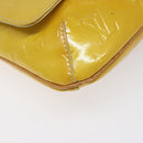 LOUIS VUITTON Monogram Vernis Thompson Street Bag Yellow M91071 LV Auth ac3631-14