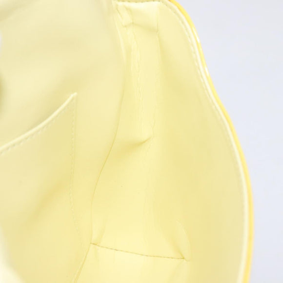 LOUIS VUITTON Monogram Vernis Thompson Street Bag Yellow M91071 LV Auth ac3631