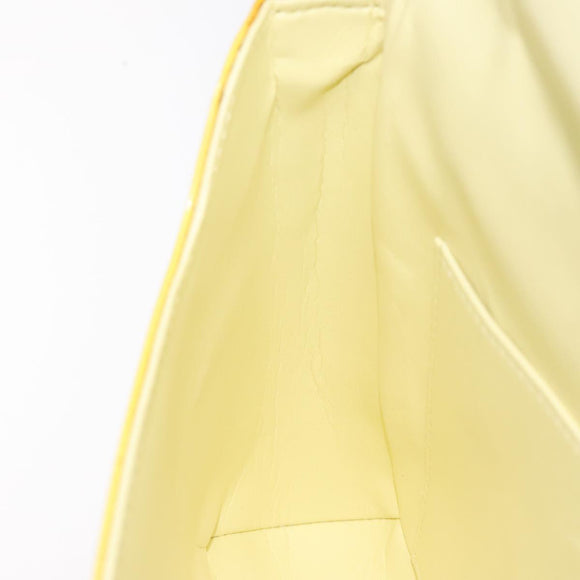 LOUIS VUITTON Monogram Vernis Thompson Street Bag Yellow M91071 LV Auth ac3631