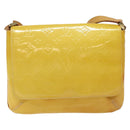 LOUIS VUITTON Monogram Vernis Thompson Street Bag Yellow M91071 LV Auth ac3631-13