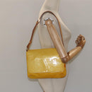 LOUIS VUITTON Monogram Vernis Thompson Street Bag Yellow M91071 LV Auth ac3631-21