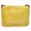 LOUIS VUITTON Monogram Vernis Thompson Street Bag Yellow M91071 LV Auth ac3631-2