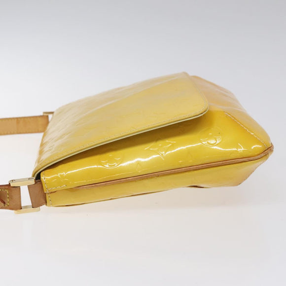 LOUIS VUITTON Monogram Vernis Thompson Street Bag Yellow M91071 LV Auth ac3631