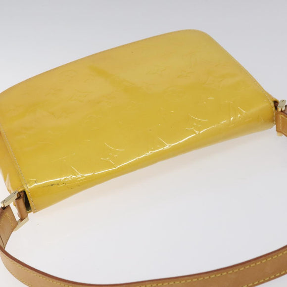 LOUIS VUITTON Monogram Vernis Thompson Street Bag Yellow M91071 LV Auth ac3631