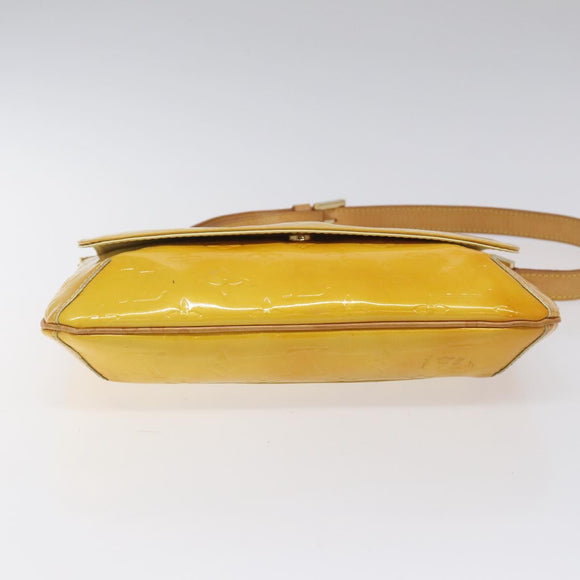 LOUIS VUITTON Monogram Vernis Thompson Street Bag Yellow M91071 LV Auth ac3631