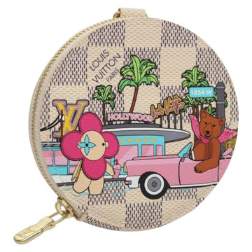 LOUIS VUITTON Damier Azur Vivienne Porte Monnaie Ron Coin N60493 LV Auth ac3633