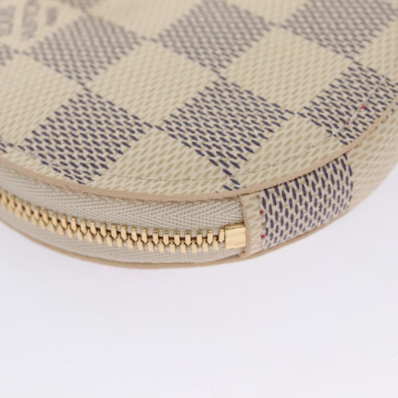 LOUIS VUITTON Damier Azur Vivienne Porte Monnaie Ron Coin N60493 LV Auth ac3633