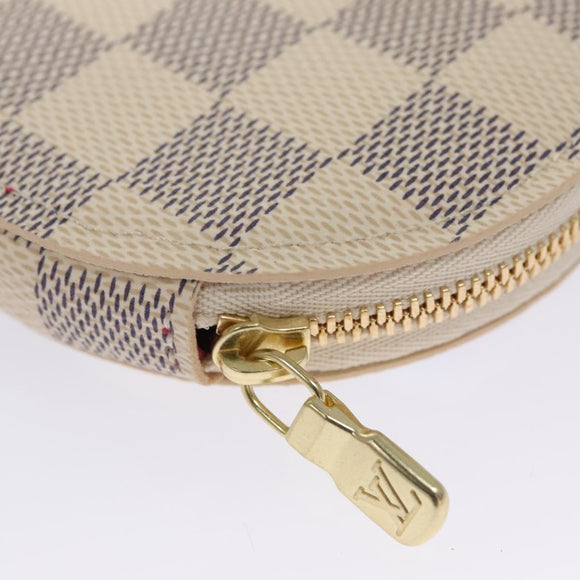 LOUIS VUITTON Damier Azur Vivienne Porte Monnaie Ron Coin N60493 LV Auth ac3633