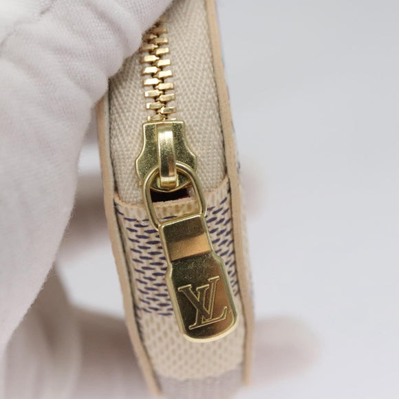 LOUIS VUITTON Damier Azur Vivienne Porte Monnaie Ron Coin N60493 LV Auth ac3633