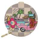 LOUIS VUITTON Damier Azur Vivienne Porte Monnaie Ron Coin N60493 LV Auth ac3633-13