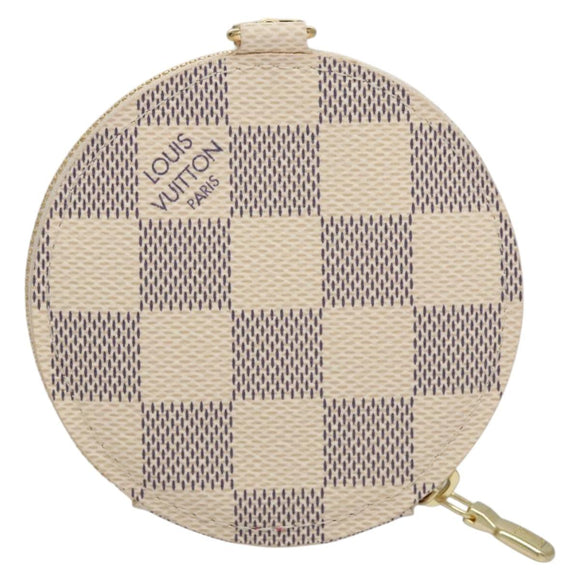 LOUIS VUITTON Damier Azur Vivienne Porte Monnaie Ron Coin N60493 LV Auth ac3633