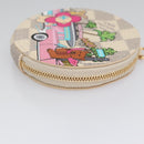 LOUIS VUITTON Damier Azur Vivienne Porte Monnaie Ron Coin N60493 LV Auth ac3633-3