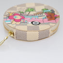 LOUIS VUITTON Damier Azur Vivienne Porte Monnaie Ron Coin N60493 LV Auth ac3633-6