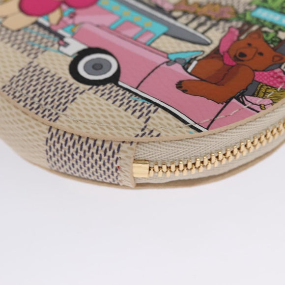 LOUIS VUITTON Damier Azur Vivienne Porte Monnaie Ron Coin N60493 LV Auth ac3633