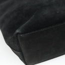 GUCCI Hand Bag Suede Black 002 2113 0475 Auth ac3642-13