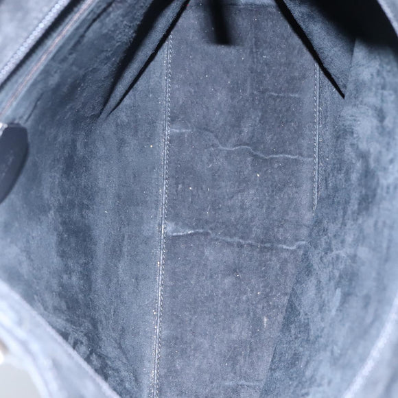 GUCCI Hand Bag Suede Black 002 2113 0475 Auth ac3642