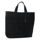 GUCCI Hand Bag Suede Black 002 2113 0475 Auth ac3642-1