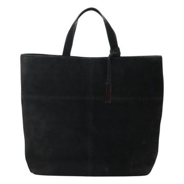 GUCCI Hand Bag Suede Black 002 2113 0475 Auth ac3642 - 0