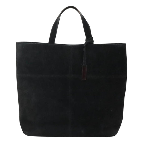 GUCCI Hand Bag Suede Black 002 2113 0475 Auth ac3642