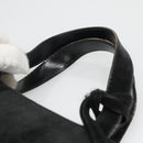 GUCCI Hand Bag Suede Black 002 2113 0475 Auth ac3642-8